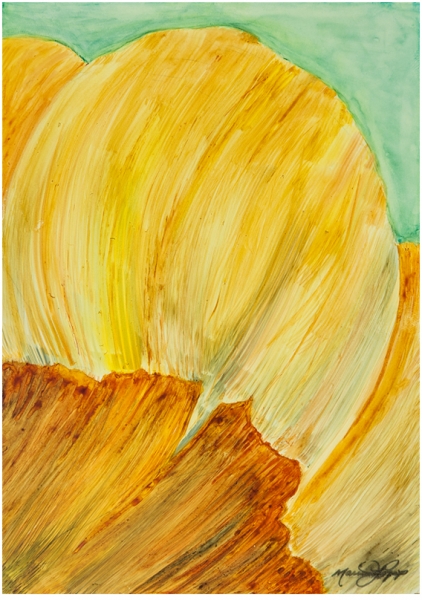 Golden Allium by Marcia J Popp