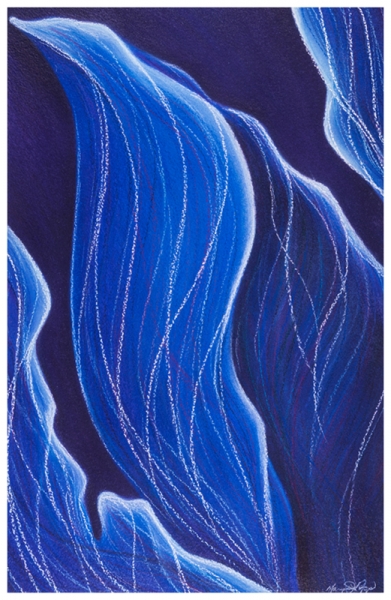Blue on Blue by Marcia J Popp
