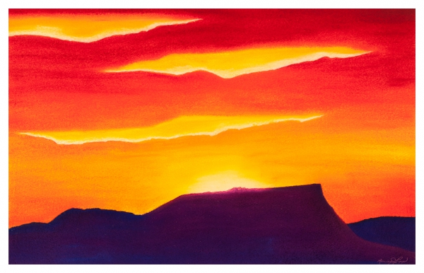 Sunrise Mesa by Marcia J Popp