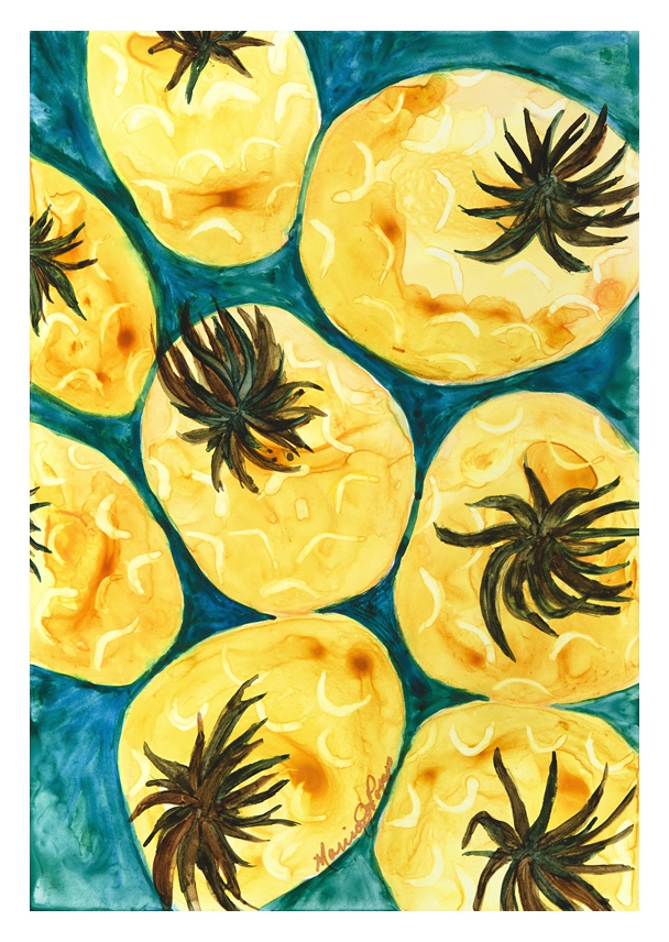 Yellow Fruit by Marcia J Popp