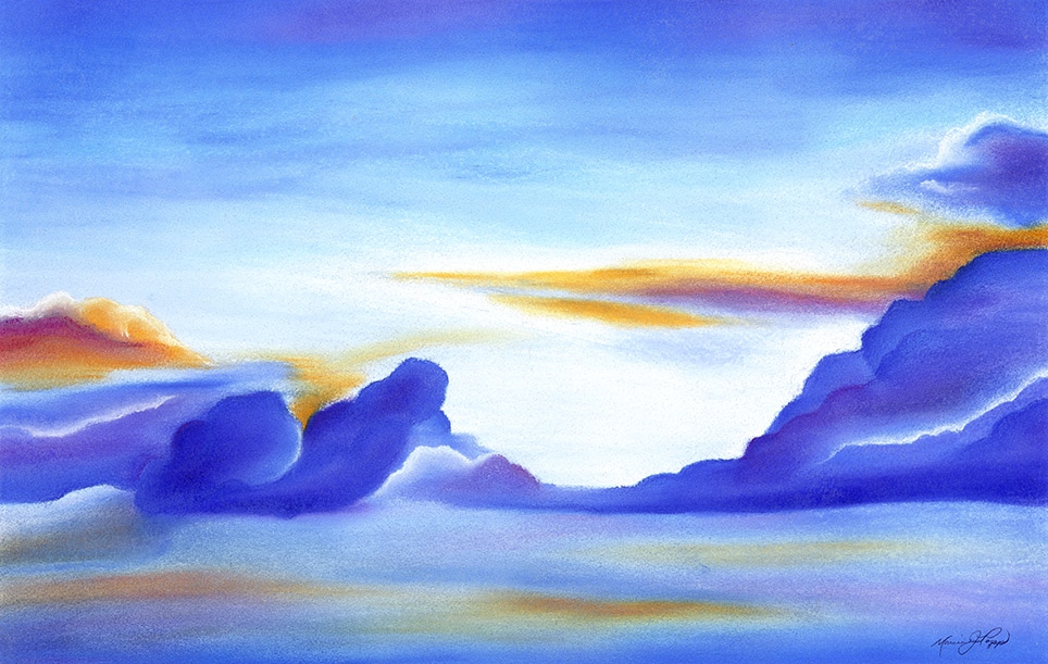 Cloud Road Dawn by Marcia J Popp