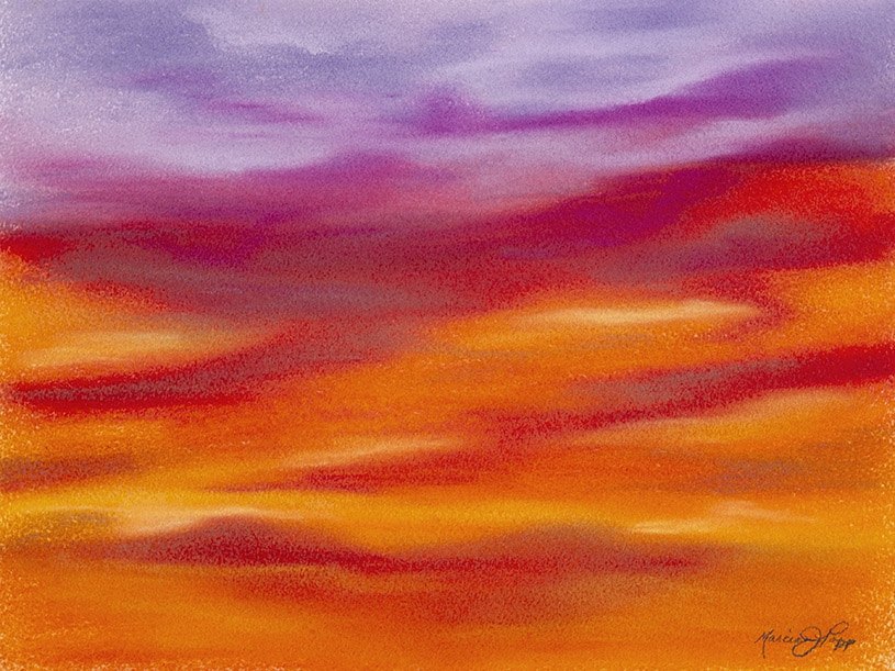 Cloud Road Aurora by Marcia J Popp