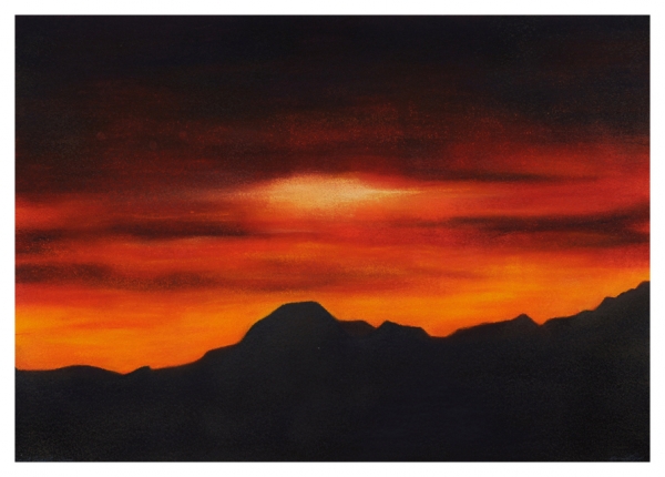 Desert Sunset by Marcia J Popp