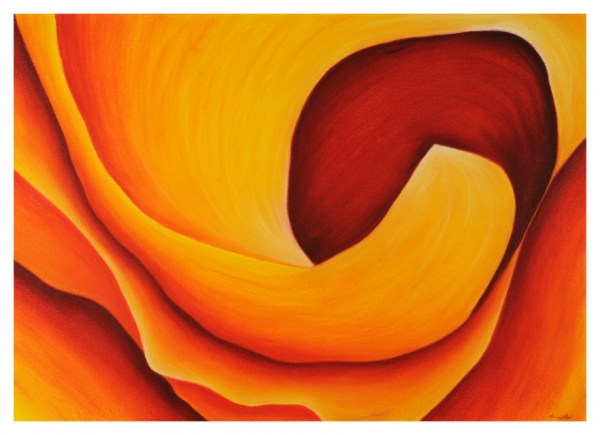 Untitled Yellow I by Marcia J Popp