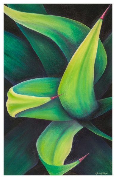 Emerald Undulation by Marcia J Popp
