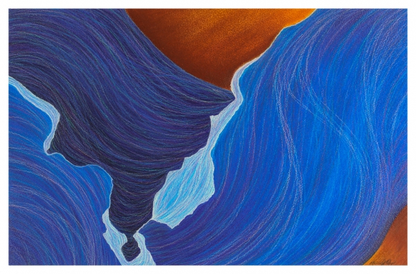 River in Blue by Marcia J Popp