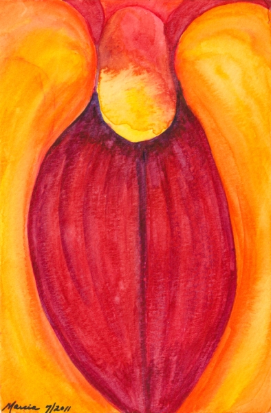 Parrotbeak Blossom by Marcia J Popp